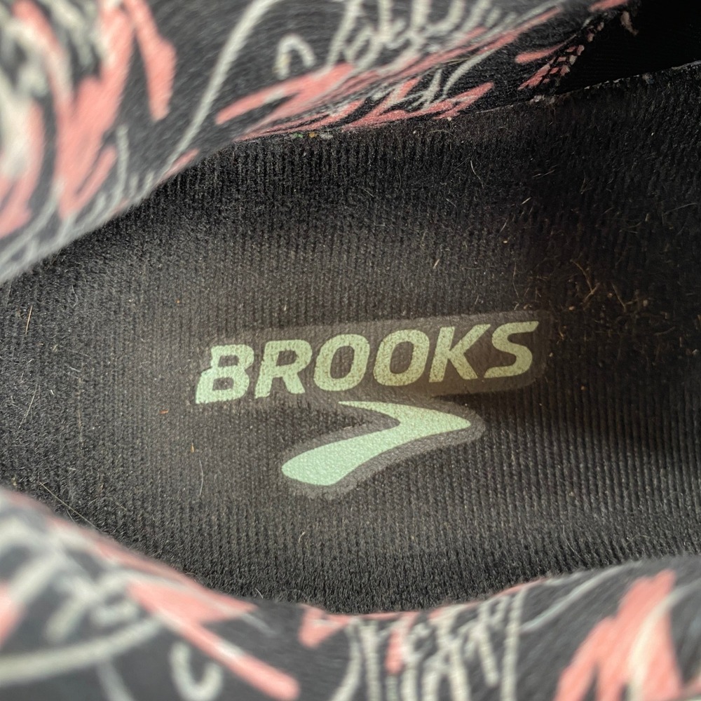 Brooks Adrenaline GTS 22 Running Shoes Womens 9 Teal Pink Graffiti NYC Marathon - Picture 10 of 12